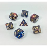 (Dark Red+blue) Blend color dice set
